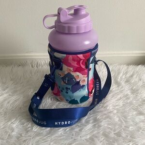 HydroJug Water Bottle with Floral Sleeve